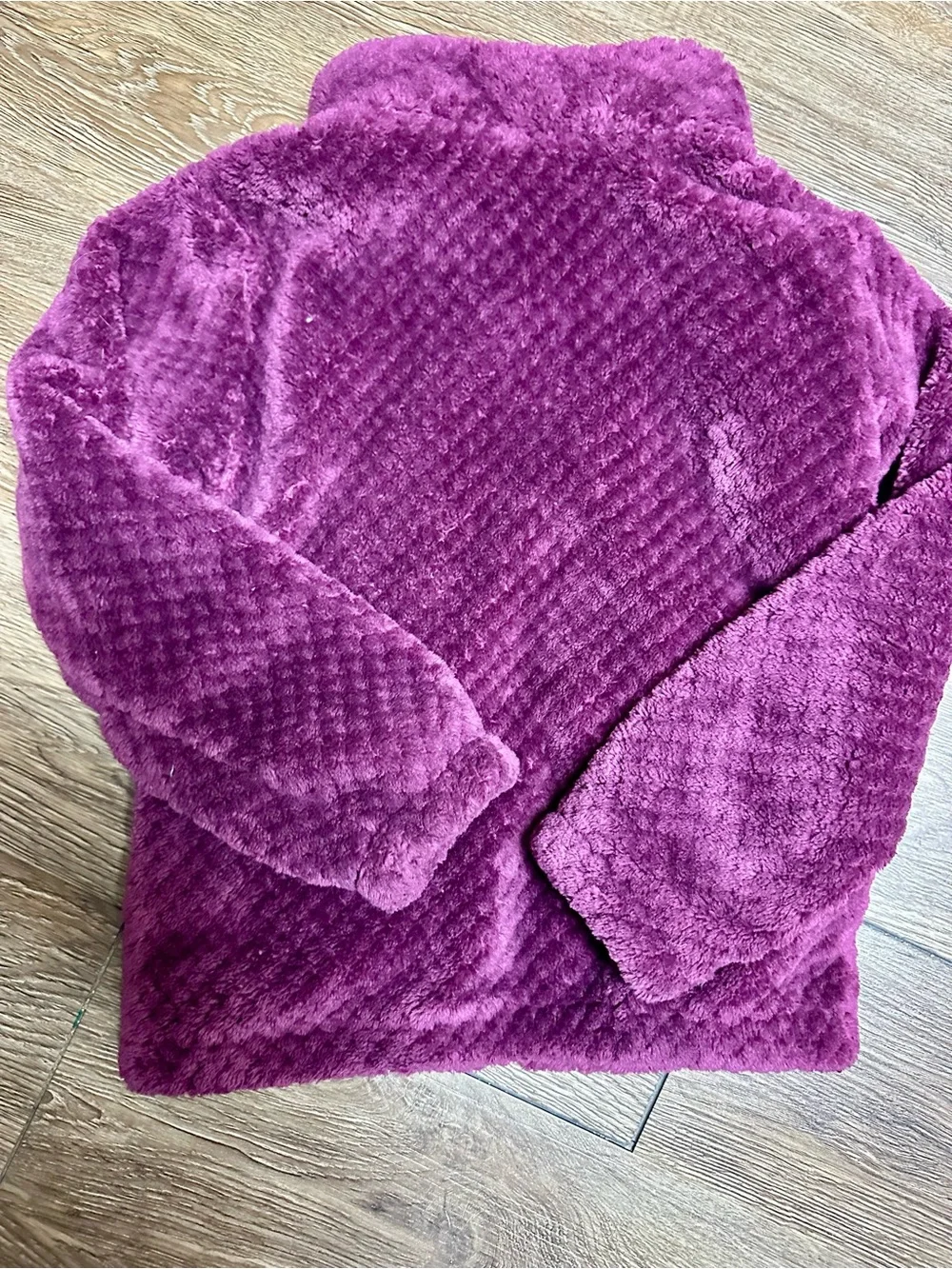 Columbia XS 6 Kids' Plush Fleece Jacket - Purple - Picture 7 of 7
